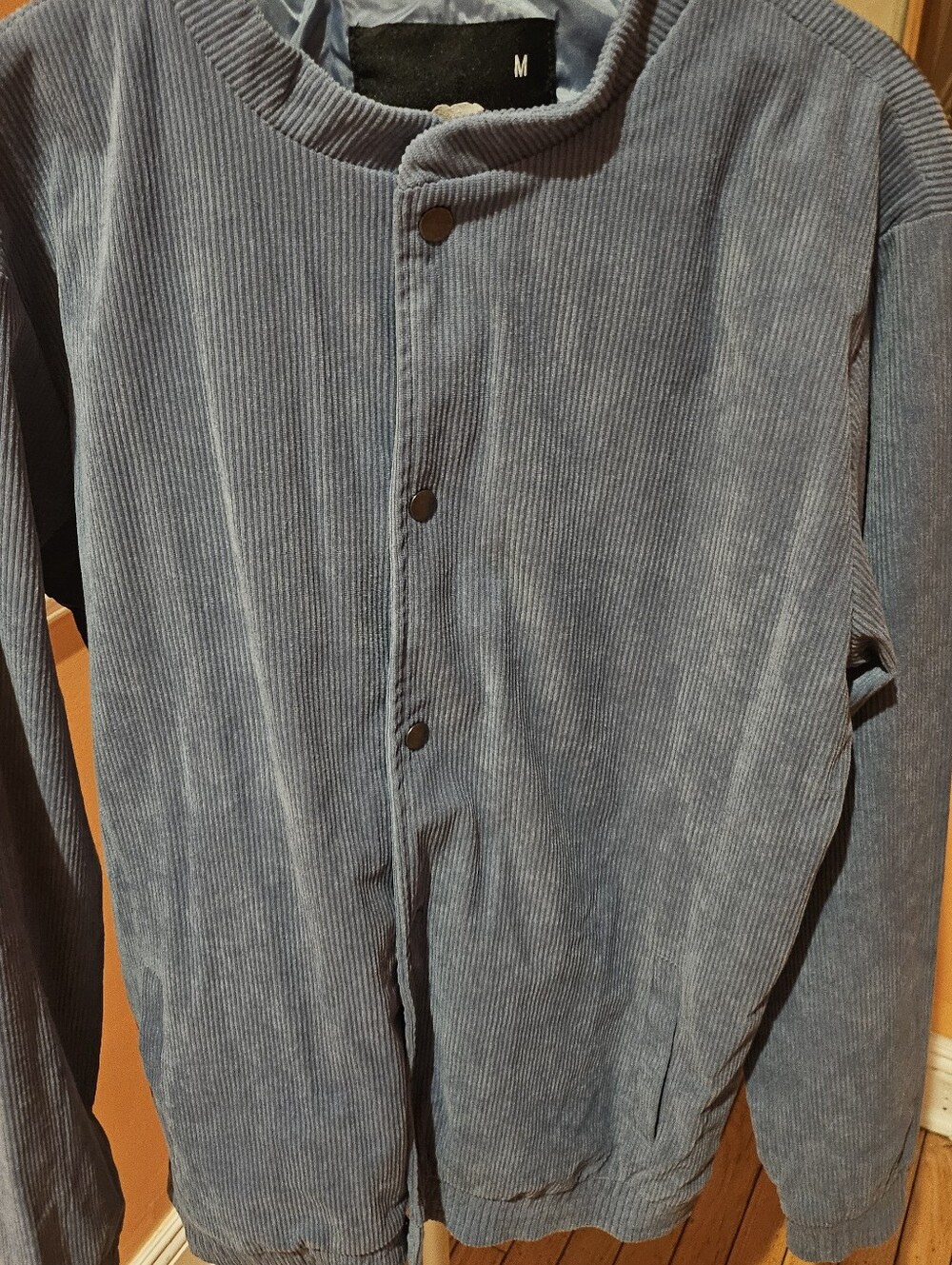 American Stitch Men’s Corduroy Button Jacket in Slate Blue